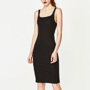 Zara Trafaluc dark grey pencil dress